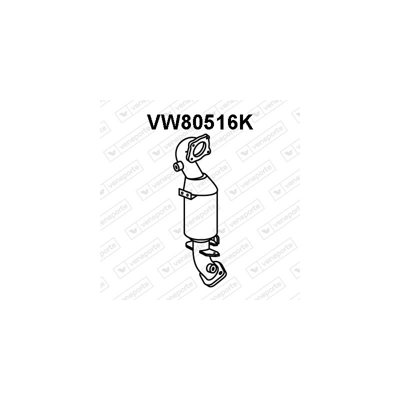 Katalizator AUDI / SEAT / SKODA / VOLKSWAGEN - 1K0254201AX 1K0254201BX 