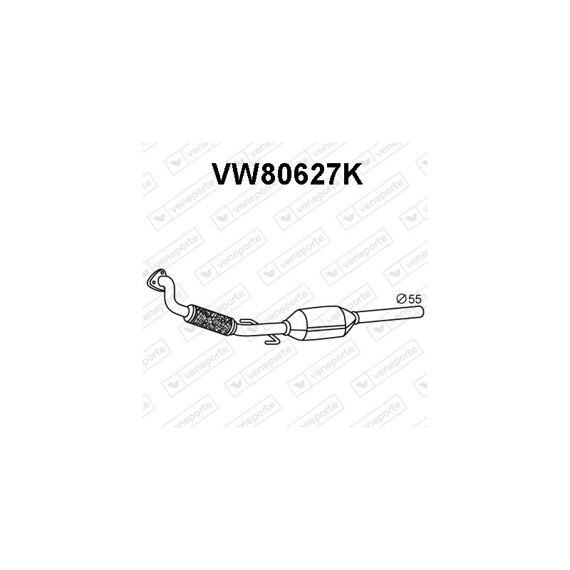 Katalizator AUDI / SEAT / SKODA / VOLKSWAGEN - 1H1253058DX 1J0253057AX 1J0253057X