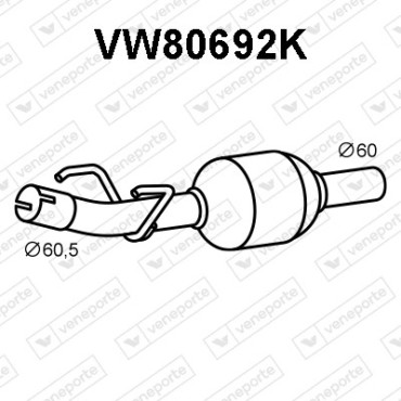 Katalizator VOLKSWAGEN - 2D0131701FX  