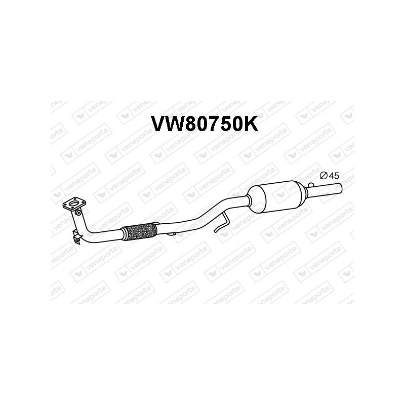 Katalizator SEAT / SKODA / VOLKSWAGEN - 6Q0253059DS 6Q0254501DX 6Q0254501GX