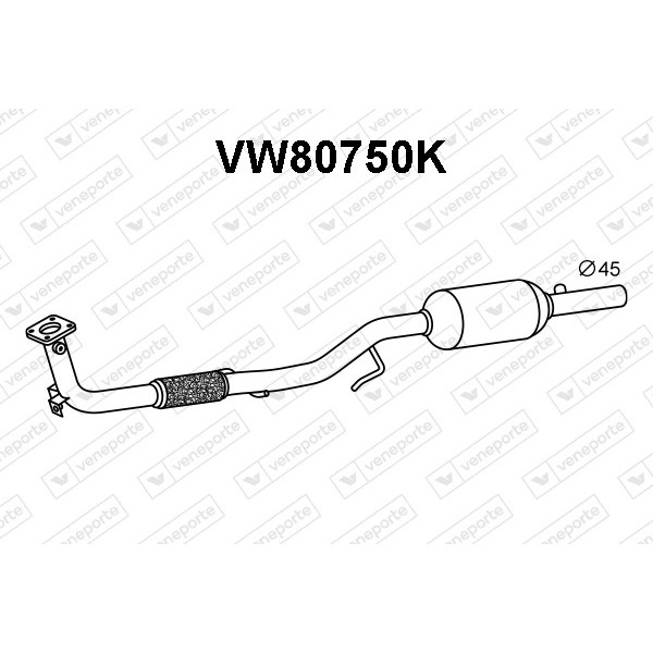 Katalizator SEAT / SKODA / VOLKSWAGEN - 6Q0253059DS 6Q0254501DX 6Q0254501GX