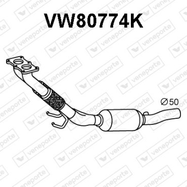 Katalizator AUDI / SEAT / SKODA / VOLKSWAGEN - 1K0254511LX  