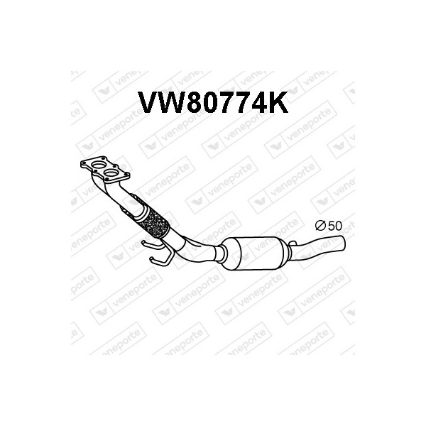 Katalizator AUDI / SEAT / SKODA / VOLKSWAGEN - 1K0254511LX  