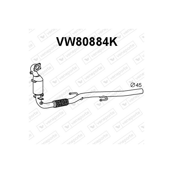 Katalizator AUDI / SEAT / SKODA / VOLKSWAGEN - 6R0254501DX 6R0254501HX 6R0254501JX  