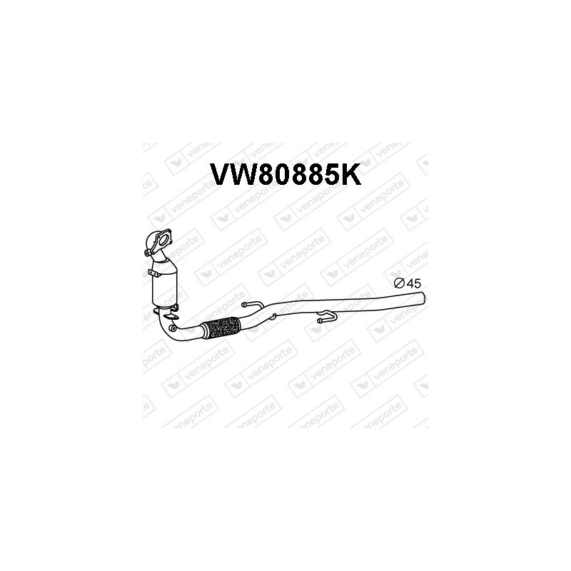 Katalizator AUDI / SEAT / SKODA / VOLKSWAGEN - 6R0254501EX 6R0254501TX 6R0254502GX