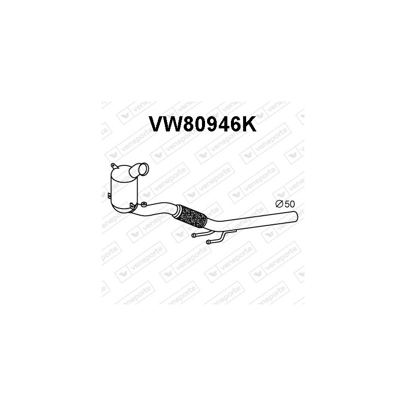 Katalizator SEAT / VOLKSWAGEN - 2Q0254503AX 2Q0254503B 2Q0254503BX