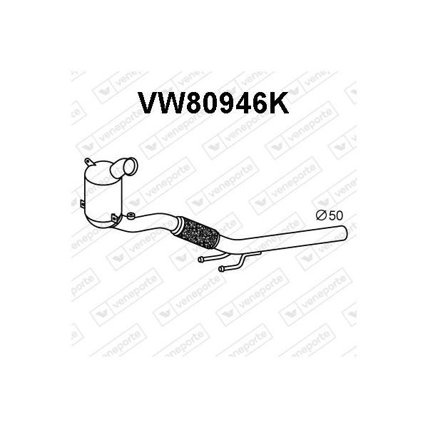 Katalizator SEAT / VOLKSWAGEN - 2Q0254503AX 2Q0254503B 2Q0254503BX