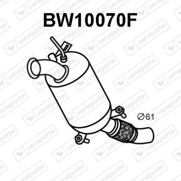 Filtry cząstek stałych DPF BMW - 18307800704 18307812283 18307812285