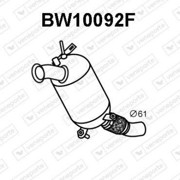 Filtry cząstek stałych DPF BMW - 18307797591 18307801051 18307802995