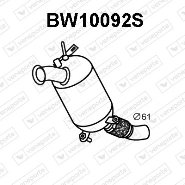 Filtry cząstek stałych DPF BMW - 18307797591 18307801051 18307802995