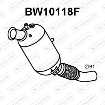 Filtry cząstek stałych DPF BMW - 18307823496 18308508993 18308508994