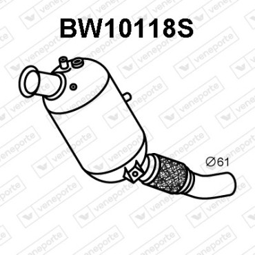 Filtry cząstek stałych DPF BMW - 18307823496 18308508993 18308508994