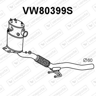 Filtry cząstek stałych DPF AUDI / SEAT / SKODA / VOLKSWAGEN - 1K0253058DN-SIC 1K0253058LG-SIC 1K0254704RX-SIC