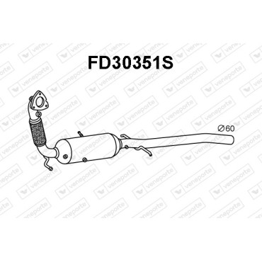 Filtry cząstek stałych DPF FORD - 1774454 1934531 BK215H270AD
