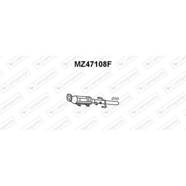 Filtry cząstek stałych DPF MAZDA - RFY602055X RFY62055 RFY62055X