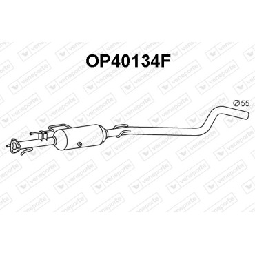 Filtry cząstek stałych DPF OPEL / VAUXHALL - 13243548 13253540 855522