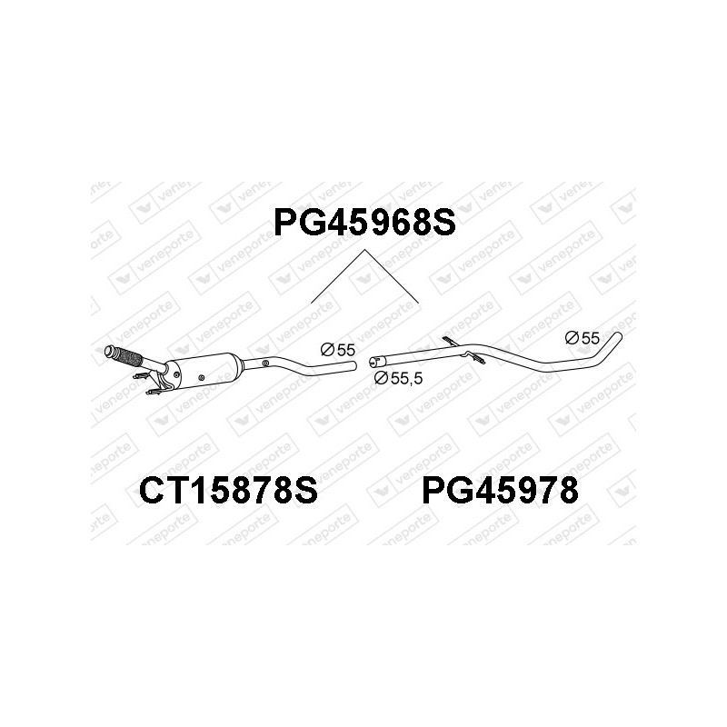 Filtry cząstek stałych DPF PEUGEOT - 1606411280 1606611280 1731XV
