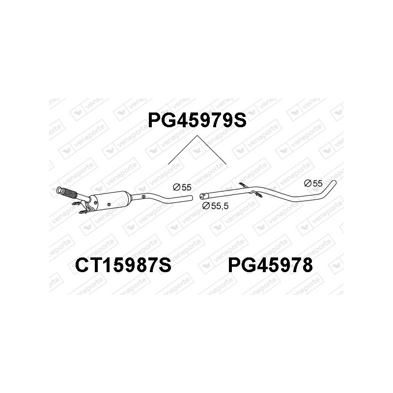 Filtry cząstek stałych DPF PEUGEOT - 1606411880-SIC 1606614180-SIC 173847-SIC