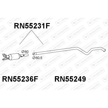 Filtry cząstek stałych DPF RENAULT - 8200391215 8200434542 8200446033