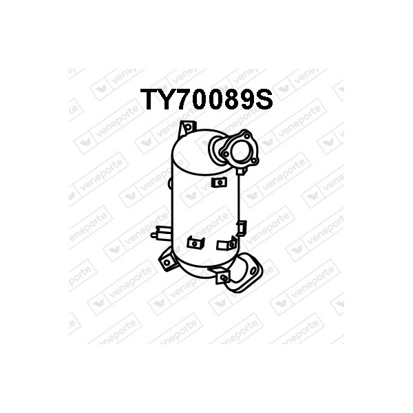 Filtry cząstek stałych DPF TOYOTA - 2505126090-SIC  