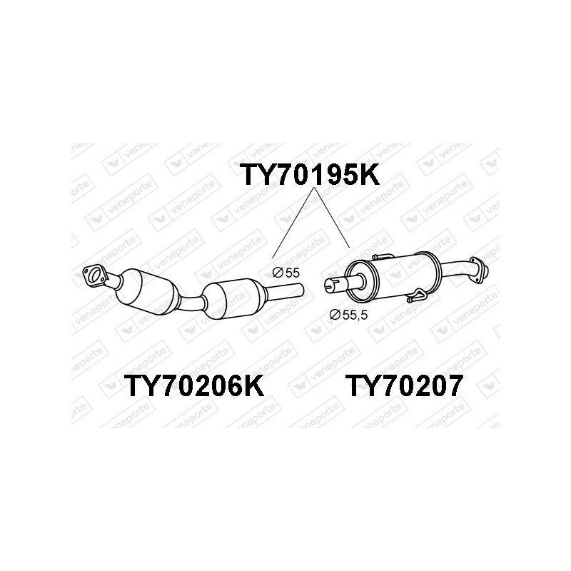 Katalizator AURIS II Hybrid/CT 200h 1.8i H/Br 12/10-05/21 - 174100T510 1741037520