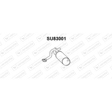 Tłumik SUBARU - 44305KC000 44305KC001 