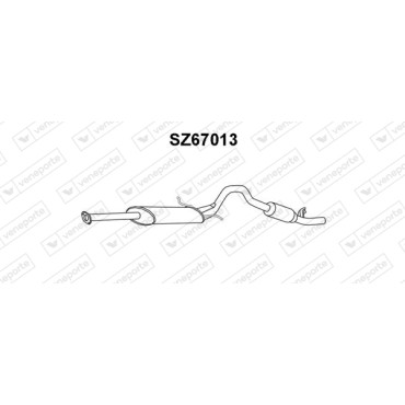 Tłumik SUZUKI - 1430058B50 1430077EA1 1430085C20