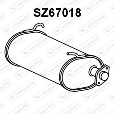 Tłumik SUZUKI - 1430081A00 1430081A11 1430082A01