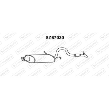 Tłumik SUZUKI - 1430058B10 1430058B11 1430085C10