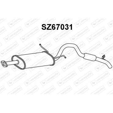 Tłumik SUZUKI - 1430086CB0  