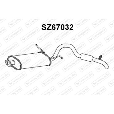 Tłumik SUZUKI - 1430086CA0  