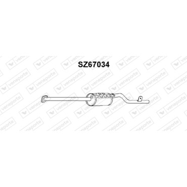 Tłumik SUZUKI - 1430084000 1430084300 1430084311