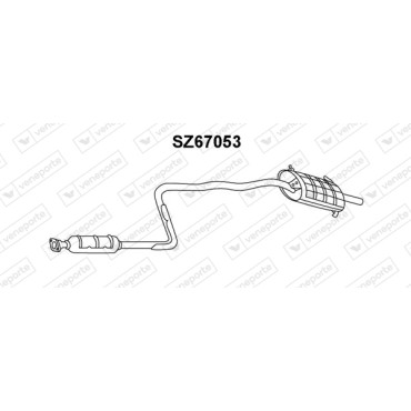 Tłumik SUZUKI - 1430082030  