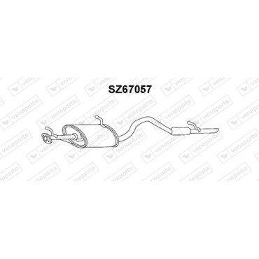 Tłumik SUZUKI - 1430065D00 1430065D01 1430068D01