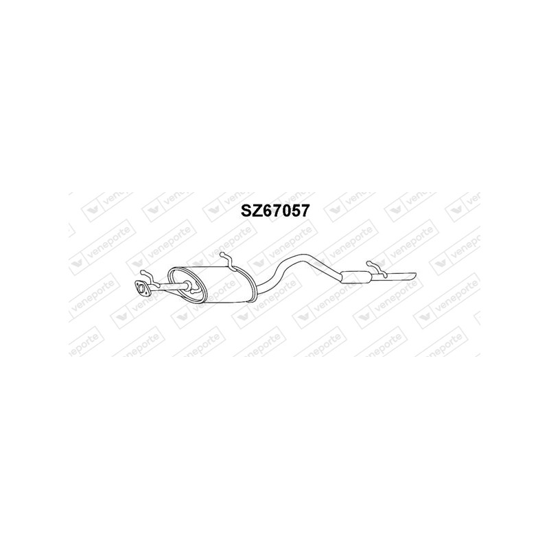 Tłumik SUZUKI - 1430065D00 1430065D01 1430068D01
