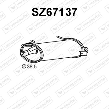 Tłumik SUZUKI - 1430060B01 1430060E70 1430063B00