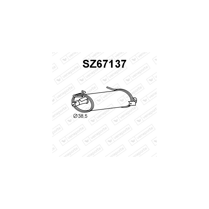 Tłumik SUZUKI - 1430060B01 1430060E70 1430063B00