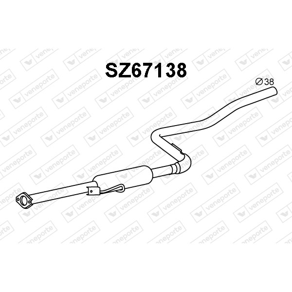 Tłumik SUZUKI - 1430065B00 1430065B20 1430065E00