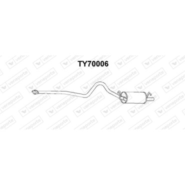 Tłumik TOYOTA - 1743012080 1743012081 