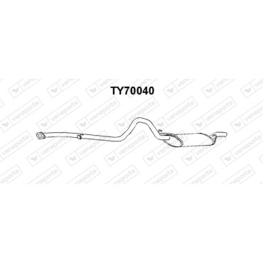 Tłumik TOYOTA - 1743013050  