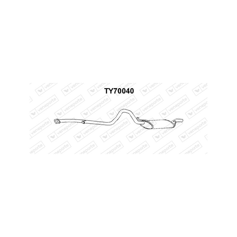 Tłumik TOYOTA - 1743013050  