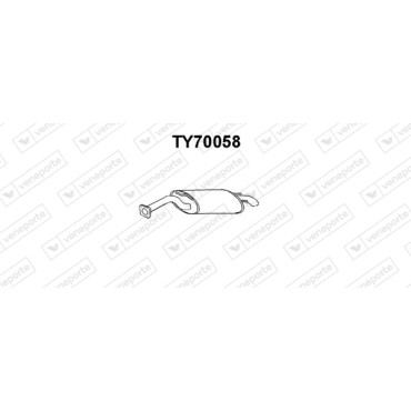 Tłumik TOYOTA - 1743014020 174301402083 
