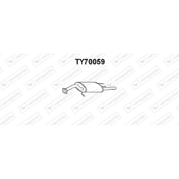 Tłumik TOYOTA - 1743011170 1743011190 174301119083