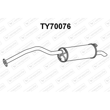 Tłumik TOYOTA - 1743021580  