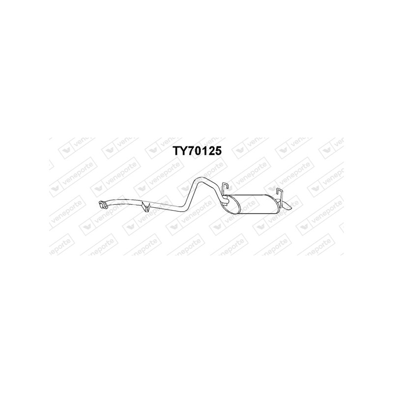 Tłumik TOYOTA - 1743026640  