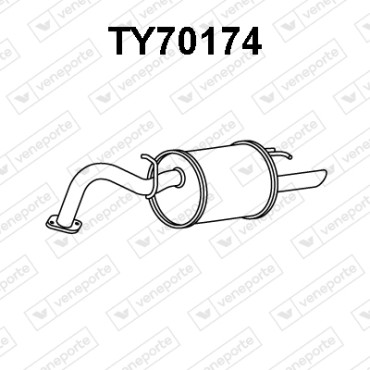Tłumik TOYOTA - 1743040050 1743040051 