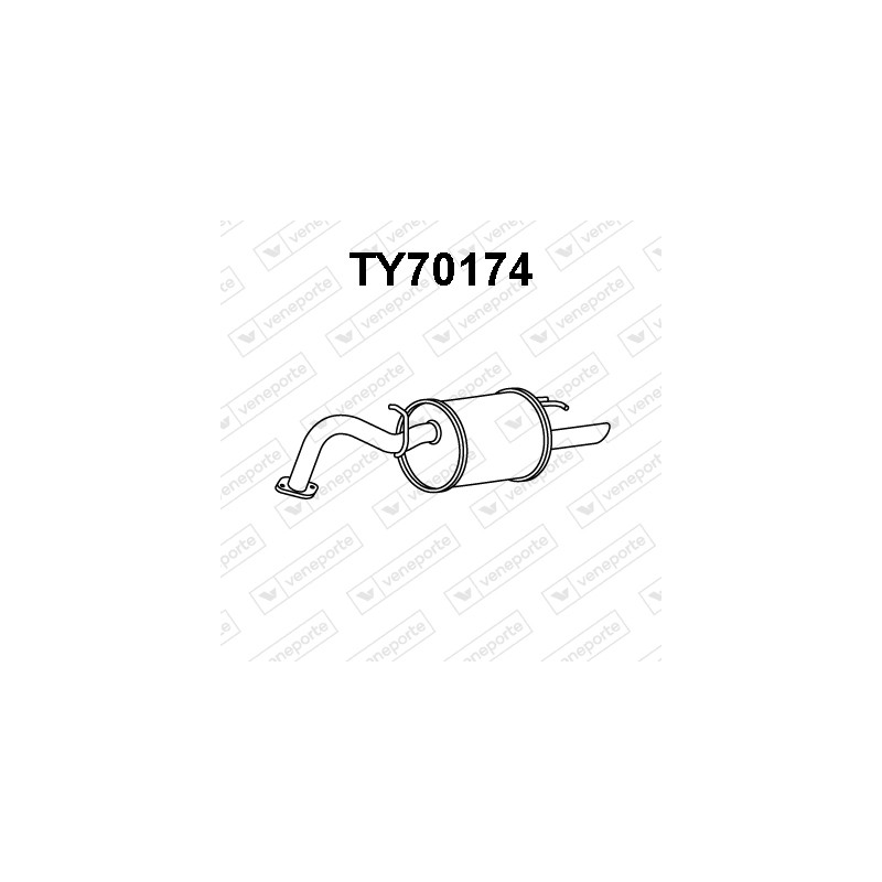Tłumik TOYOTA - 1743040050 1743040051 