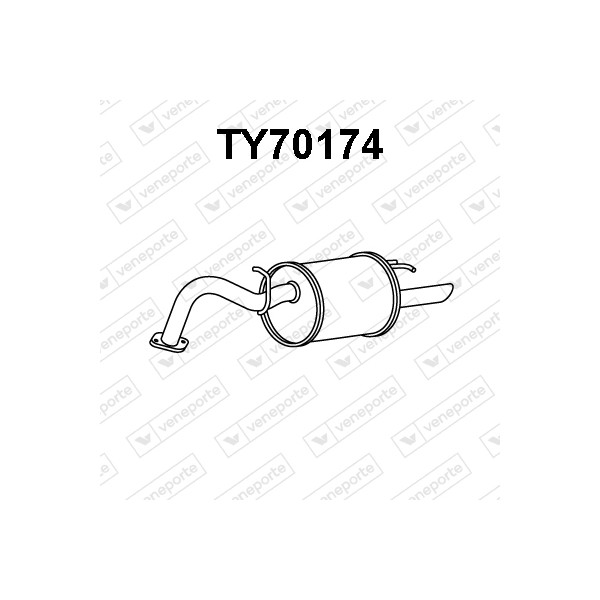 Tłumik TOYOTA - 1743040050 1743040051 