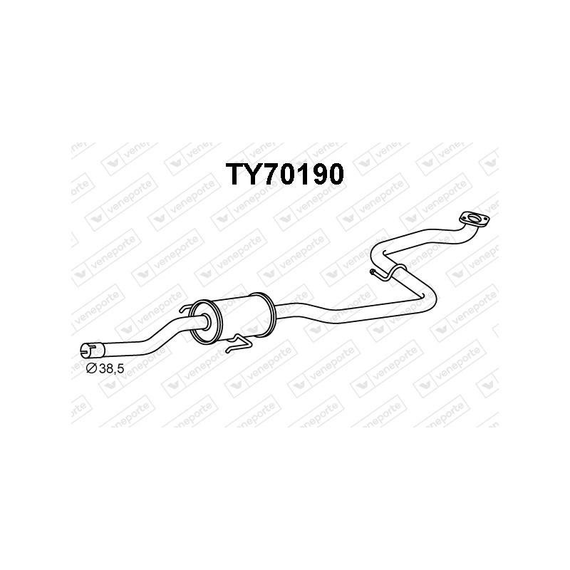 Tłumik TOYOTA - 174100Q070 174100Q100