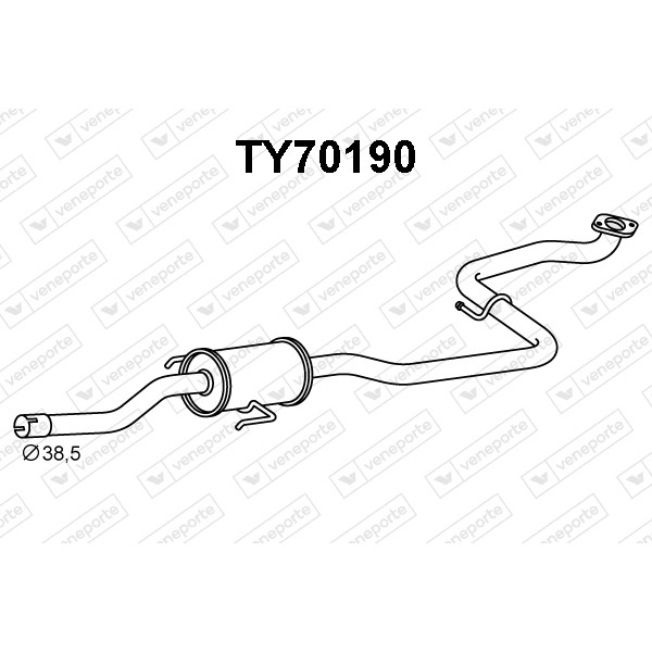 Tłumik TOYOTA - 174100Q070 174100Q100